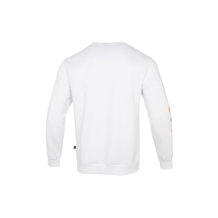 PUMA Ess+ Logo Repeat Graphic Crew Sweatshirt Men Tops White 675128-02