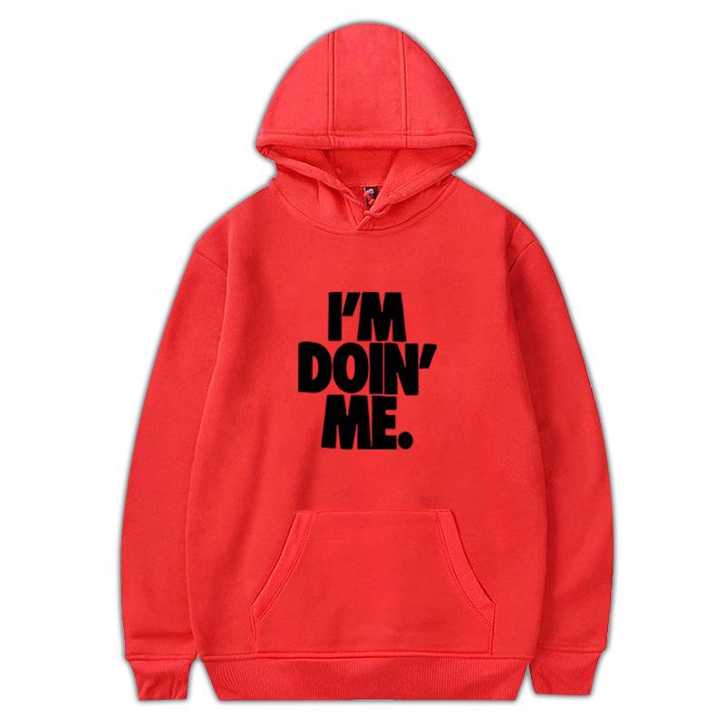2023 Autumn/Winter I'M DOIN' ME Cartoon Hoodie: European/American Style, Cross-border, Plus Size Pullover