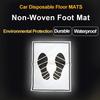 25/50Pcs Disposable Car Foot Mats Portable Paper Vehicle Foot Pads For Protection Disposable Car Mat Paper Anti-dirty Mat