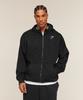 Moletom com capuz oversized com zíper Crest preto A5a9t Bb2j