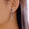 New Asymmetric Skull Skeleton Drop Earrings for Women Girls Vintage White Ghost Dangle Earring Halloween Party Jewelry Accessory