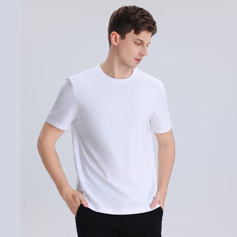 

Fengmao Men s Short Sleeve Mercerized Cotton T-shirt 2XL