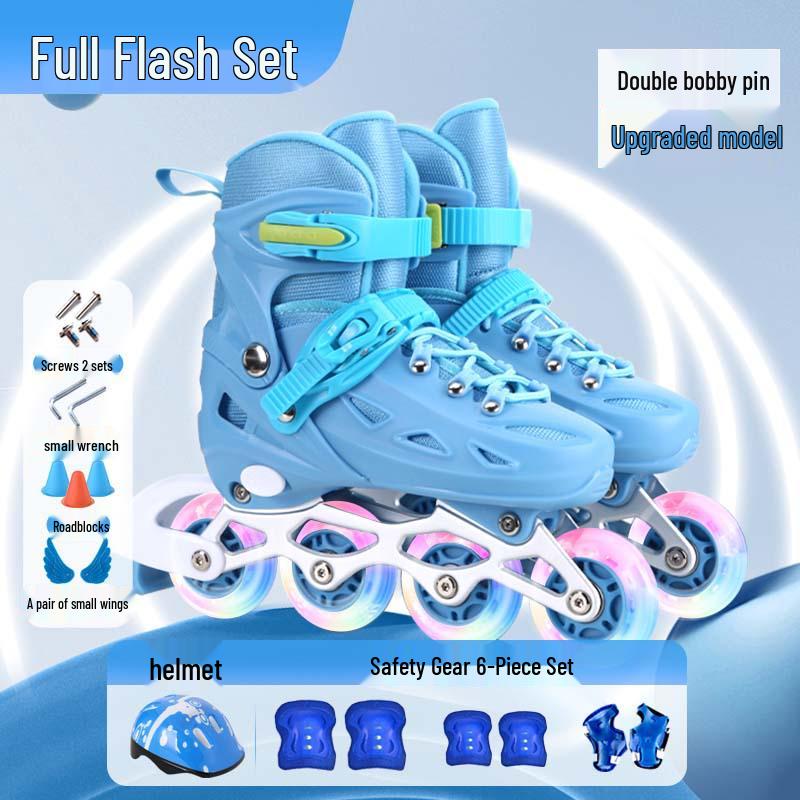 Kinder-Kombi: Eis- & Inlineskates für Anfänger - Rollschuh-Set für Jungen & Mädchen
