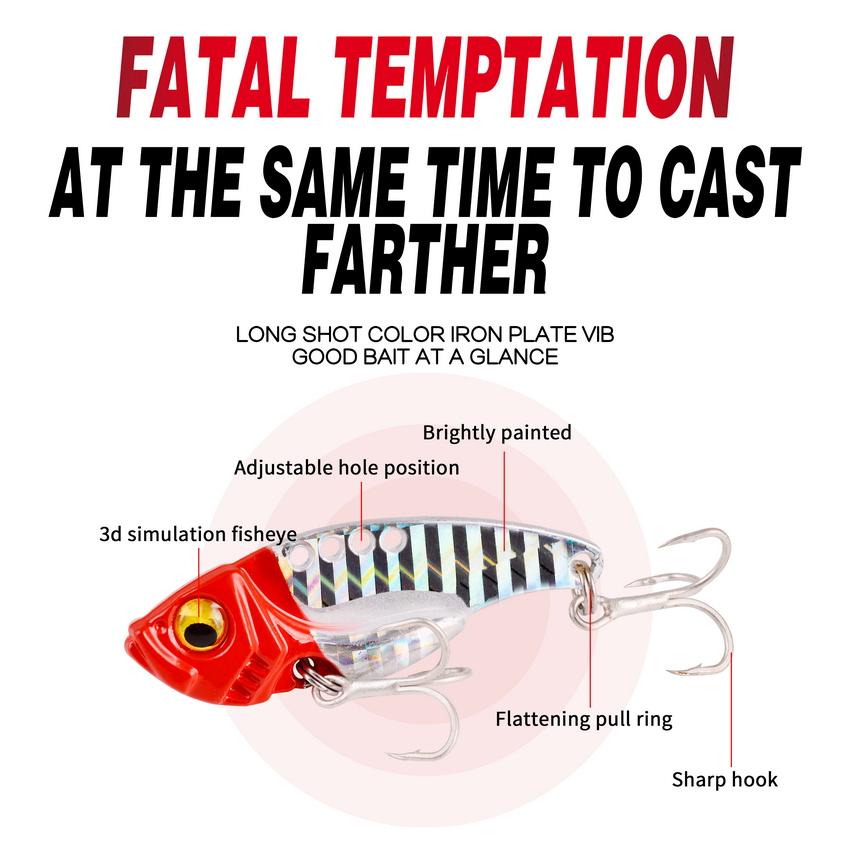 6 Stück Metall Vib Blade Köder Angelköder Spinner Köder 4,8cm 10g Sinkende Vibrationsköder Künstliches Meeresangeln Barsch Tauchen Wirbelköder