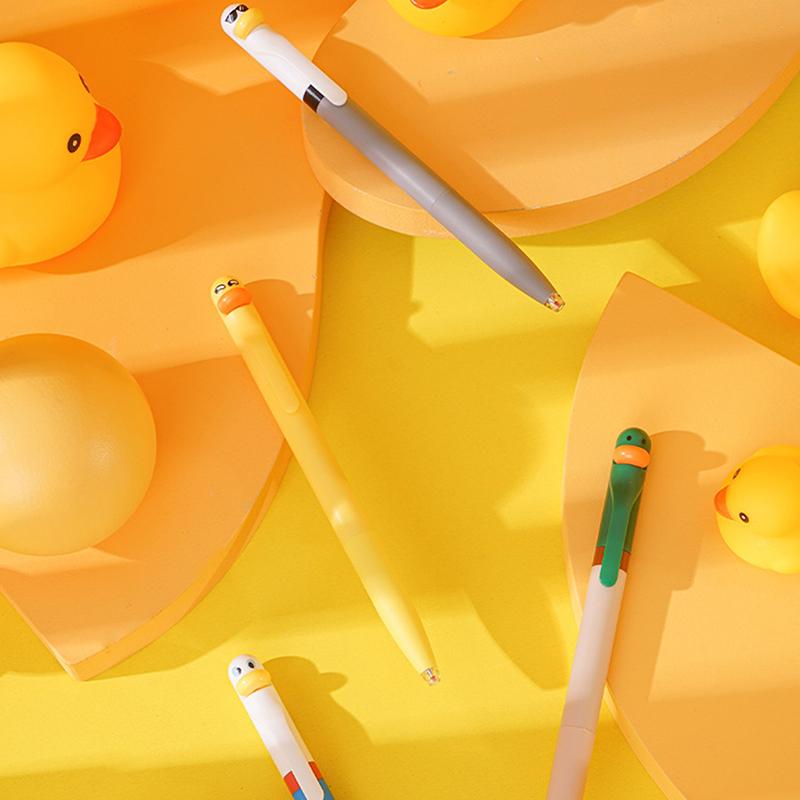 4Pcs Writing Pen, Cute And Funny Styling Pen Creative Rotating Gel Pen Chicken Pressing Gel Pen 0.5Mm Black Office Supplies