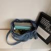Denim Tote Bag Women's Large Capacity Commuting Shoulder Bag Crossbody Bag