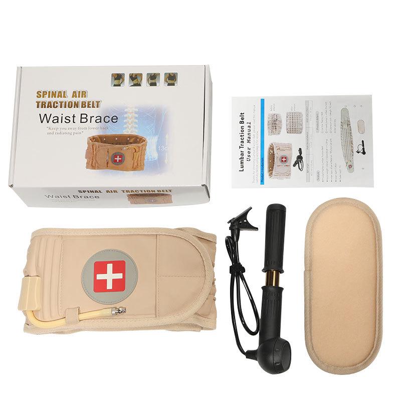 Unisex nafukovací bederní podpůrný pás pro dekompresi a korekci