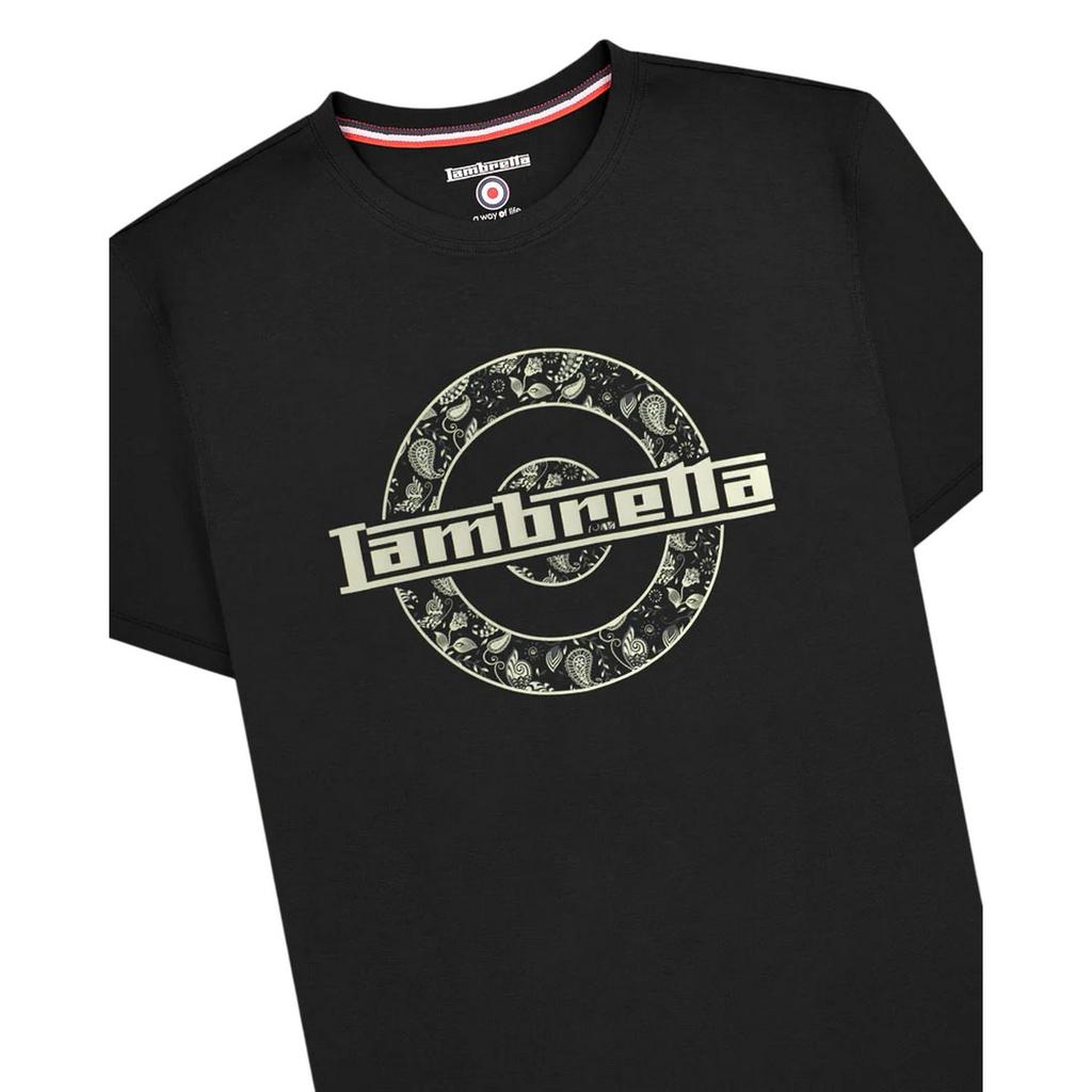 Lambretta Mens Paisley Target T-Shirt
