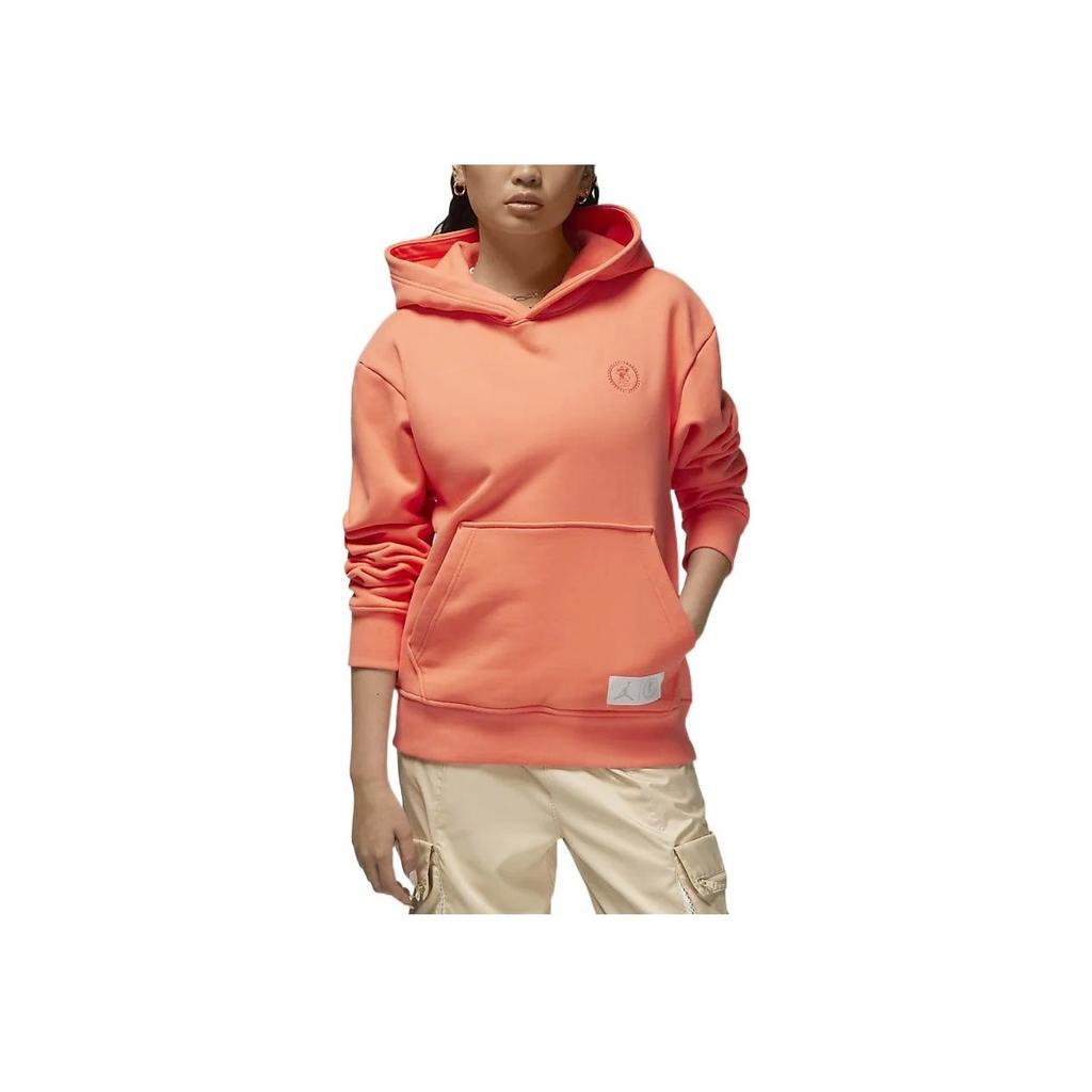 Jordan Pattern Printed Hoodie Women Hoodies Orange DR1896-680
