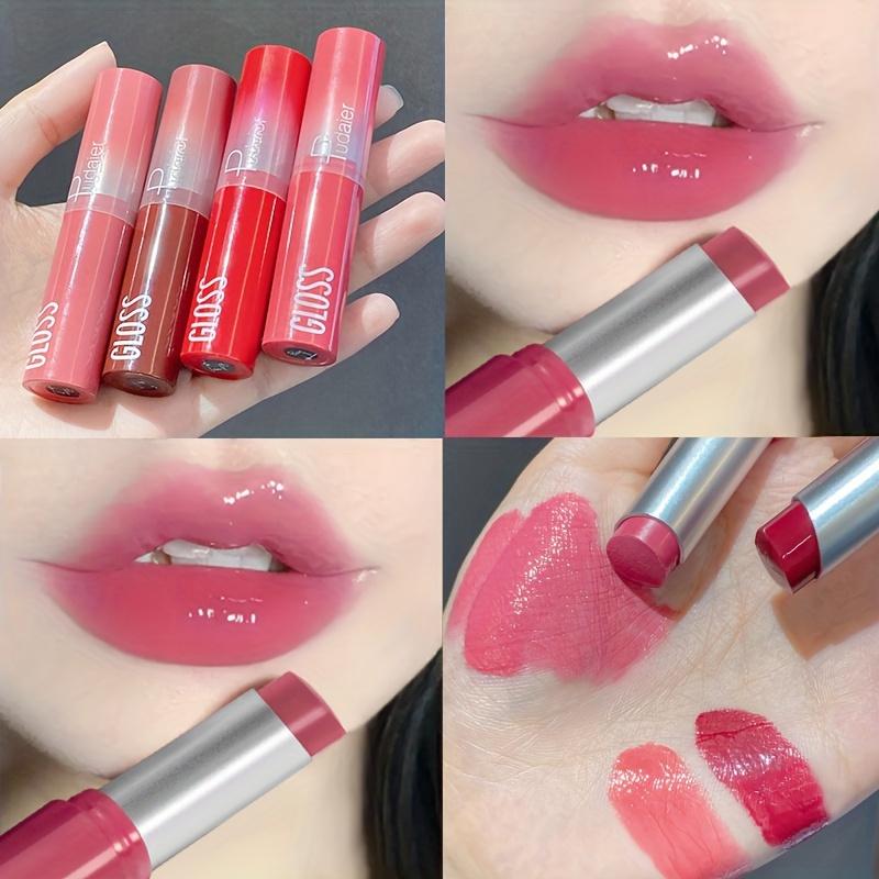 Berry Shine Lipstick Hydrating Long-Lasting Lip Gloss with Non-Sticky Finish Creamy Texture for Plump Lustrous Lips