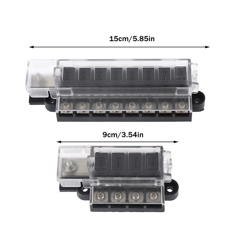 4/8 Way Car Fuse Accessory 12V 24V Car Truck Circuit Medium Insert Fuse Box Circuit Breaker Blade Fuses Circuit Standard