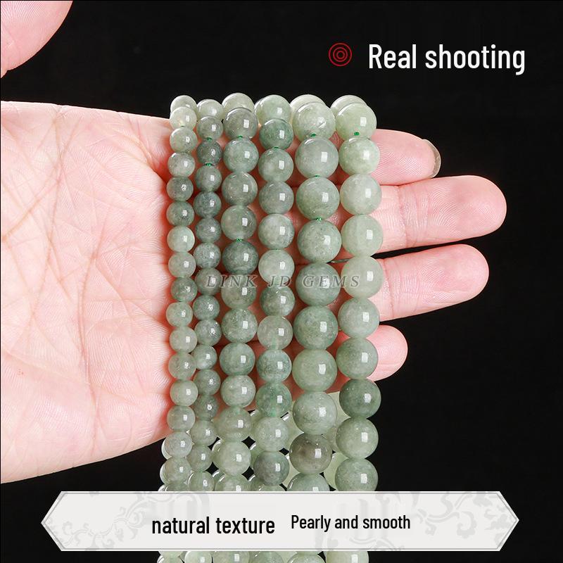 Jinde Jewelry Dark Green Burmese Jade Round Beads Bracelet DIY Accessories