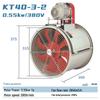 Xijiaer Industrial Belt-Driven Axial Flow Fan CN Plug (adapter Included)