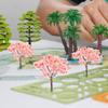 siawadeky Set of 20 Cherry Blossom Trees for Dioramas, Model Trains, Miniature Cherry Blossoms, Simulation Trees, Mini Fake Trees, Garden Accessories,