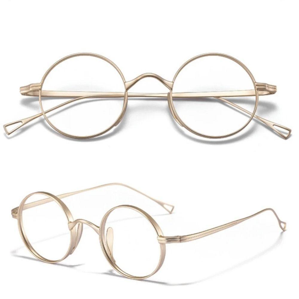 2025 Pure Titanium Glasses Frame Oval Shape Simple Design Eyeglasses Frames Classic Retro Eye Decoration