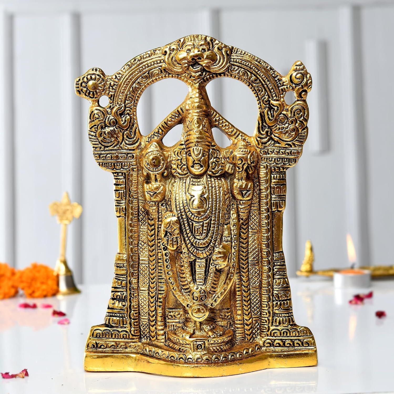 

Metal Tirupati Balaji Idol,Golden золотистый