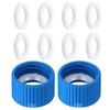 2Pcs Water Filter Coupling Kits Filtration Cleaning Couplings with Gaskets Seal Universals Silicone Filter Adapter