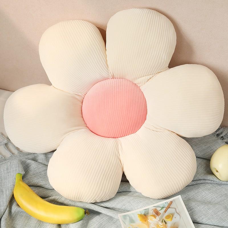 Fresh Colorful Daisy Flower Plush Pillow Toy Soft Cartoon Plant Stuffed Doll Chair Cushion Car Pillow Kids Lovers Birthday Gift