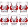 6 Pezzi Bicchierini da Shot Bikini Rossi Tazze Creative a Forma di Corpo per Cocktail Trasparente Bicchiere da Vino Bicchierini da Drink per Shot di Alcol Bicchierini da Vodka