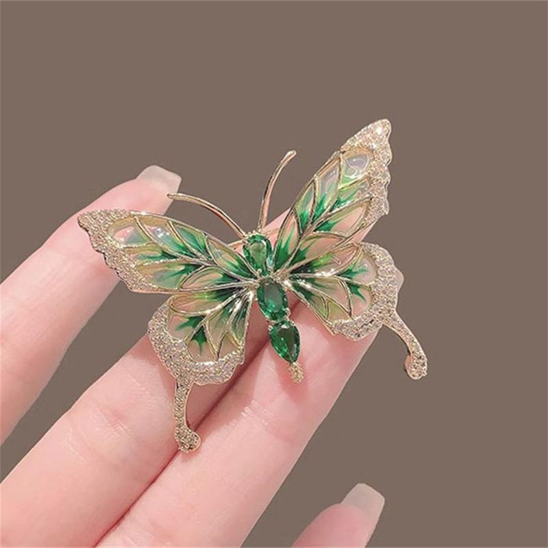 

1 шт., женская высококачественная брошь, милая универсальная куртка, булавка для одежды, элегантная брошь в стиле бабочки
