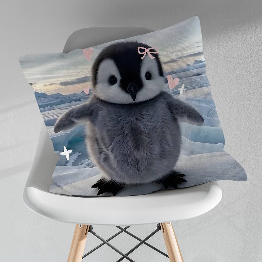 

Cute little penguin Pillow Case For 30x30cm45x45cm55x55cm For Home Bedroom Decoration And Protector 30x30cm