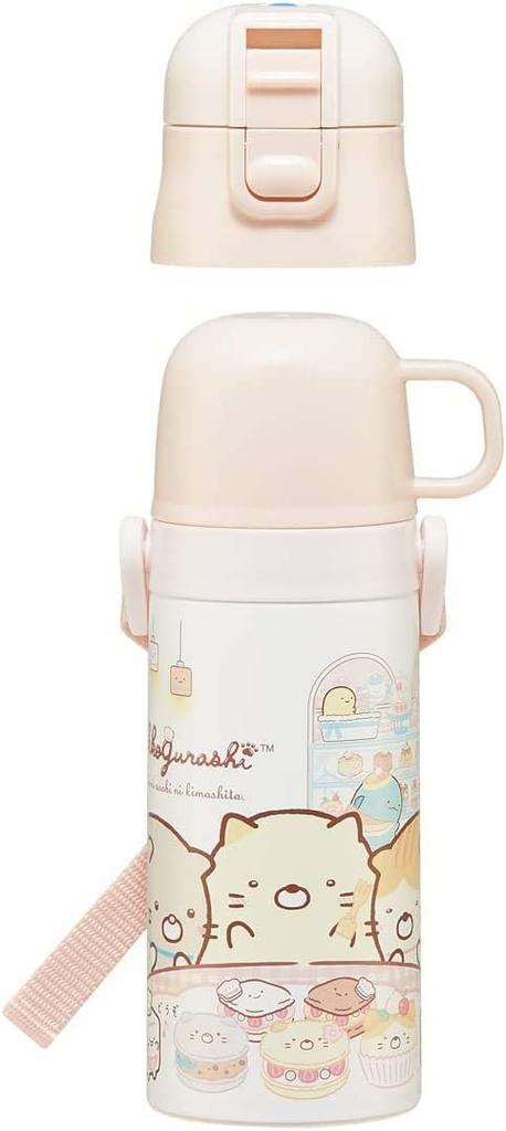 Skater Stainless Steel Water 420ml and 350ml Sumikkogurashi Sweets Shop Lightweight and Suitable for Insulated and Small Sports Water Kids' Bottle,