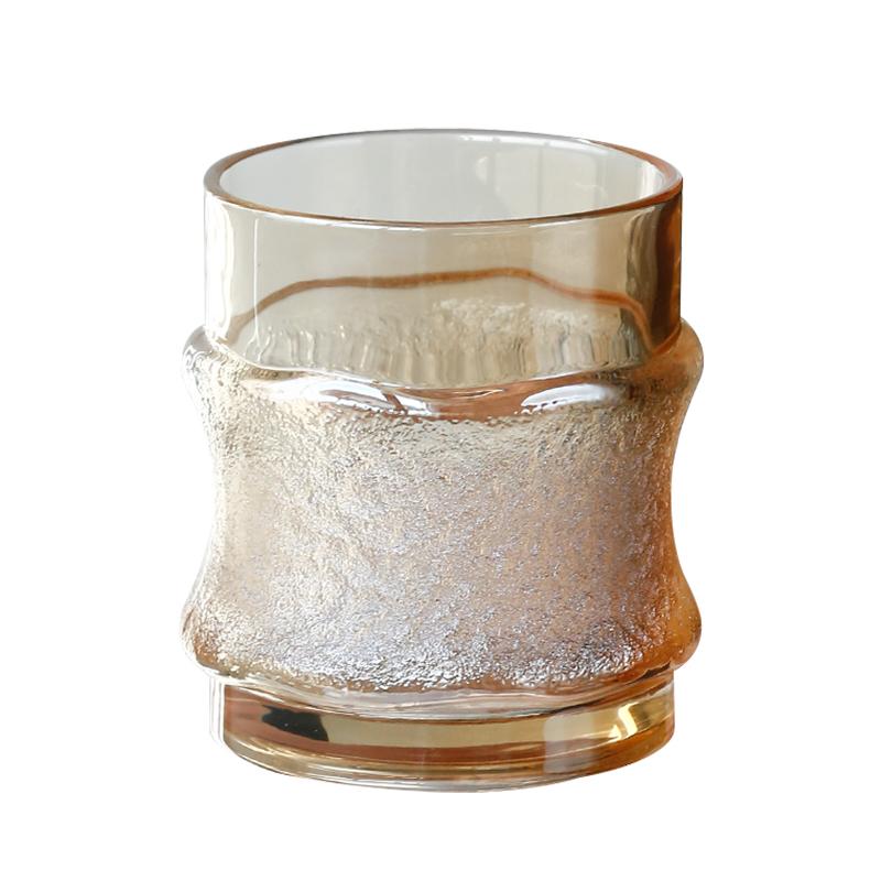 High-end Ice Tactile Cup Creative Round Whisky Glass Simple Household Foreign Wine Beer Glass High Appearance Level Coffee Cup