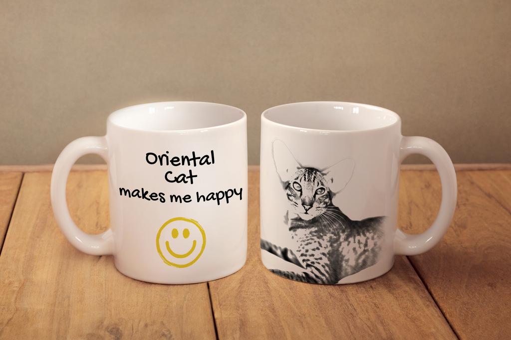 Orientalische - Katzen Tasse, fröhliche Tasse für einen Hundeliebhaber, personalisiertes Geschenk von der Marke Art-Dog