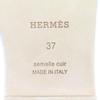 Pristine HERMES Mule Oran H logo leather flat sandals leather Women 37 Used
