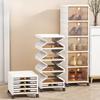 Acrylic Shoe Rack Foldable Shoe Box,Transparent Multilayer Organize,Bag Garage Kit Display Rack,Rotatable Shoes Storage