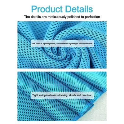 Quick Dry Fitness Cool Towels with Silicone Storage Bag Mini Sweat Towels Breathable Portable Ice Towels