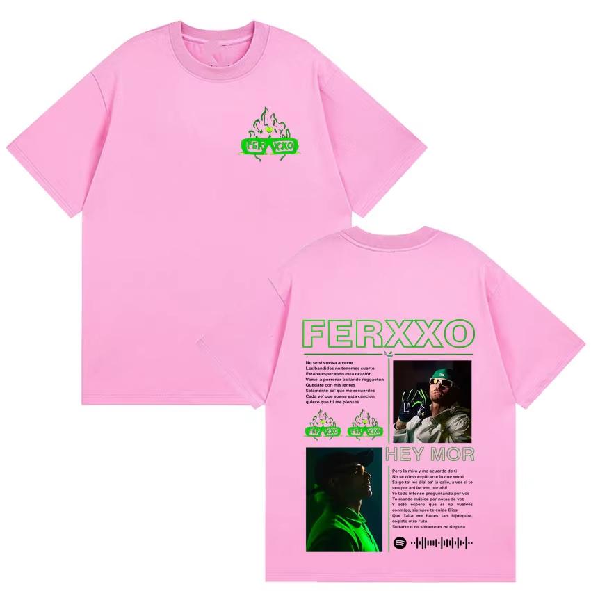 2026 90s Loose Comfortable Cotton Summer Crew Neck Short Sleeve T-Shirt for Fans, Unisex Fashion Tee Printed with Feid Vs Ferxxo Falxo T-Shirt
