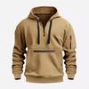 Cross-Border European Autumn/Winter Men's Multi-Pocket Zipper Pullover Sport Casual Hoodie