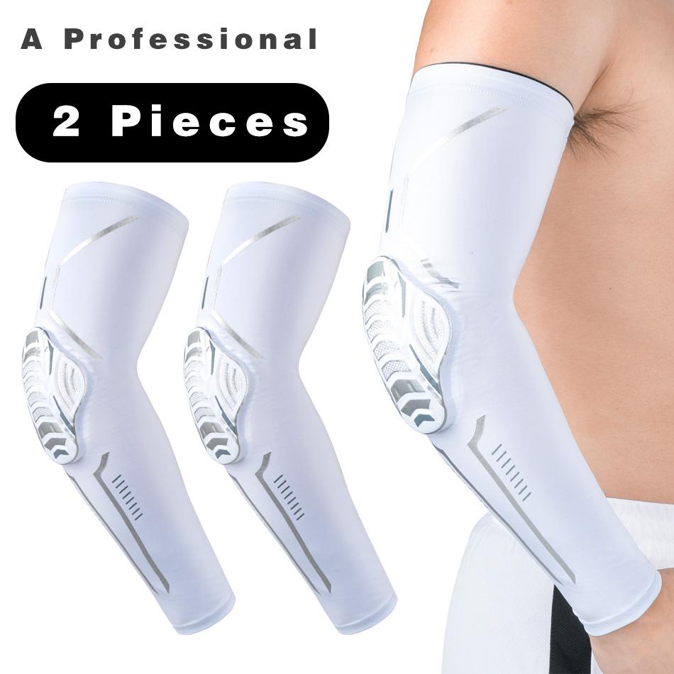 

2 шт. баскетбольные налокотники, компрессионные волейбольные рукава, защита для фитнеса, спортивные тренировочные нарукавники M