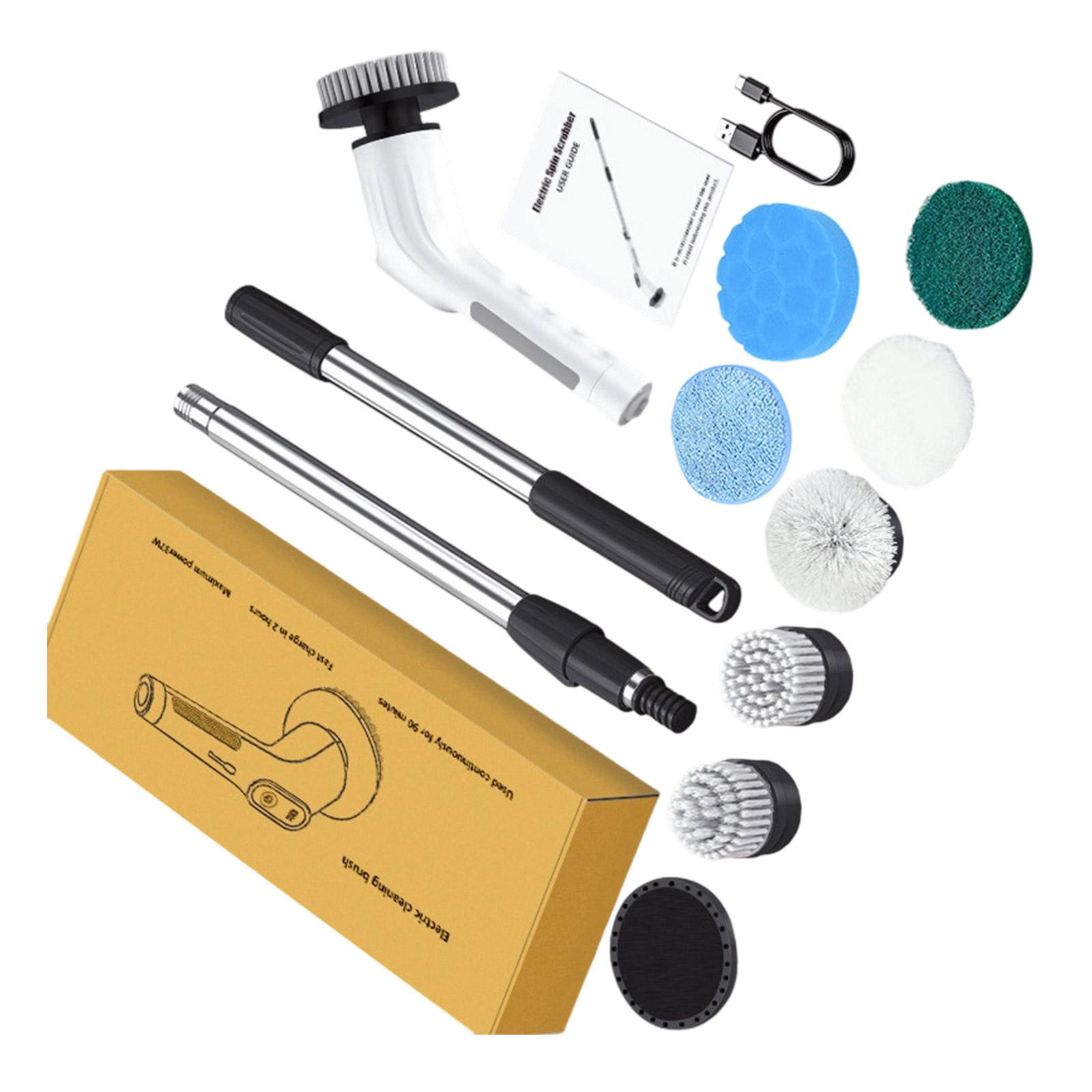 Multiple Surfaces Electric Scrubbers Cordless 8 Attachments 2 Speed Modes Bath Tub Sink Cleaning Tool 1