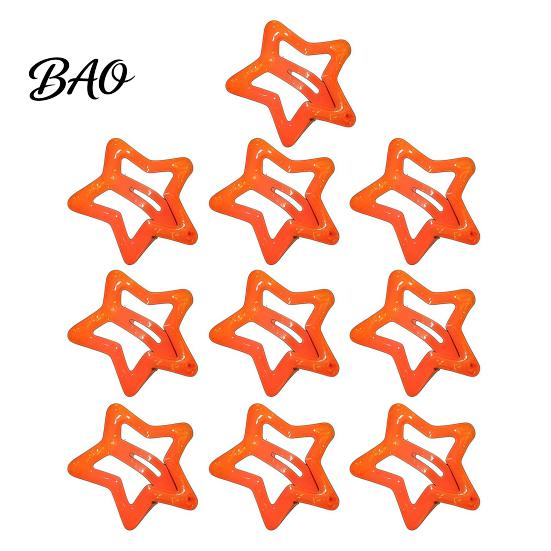 Decorative Hair Pins for Styling Cute Star Clips Women Girls, Glitter Metal Snap Barrettes Charming Accessories Gifts Bangs Braids And Hairstyles,