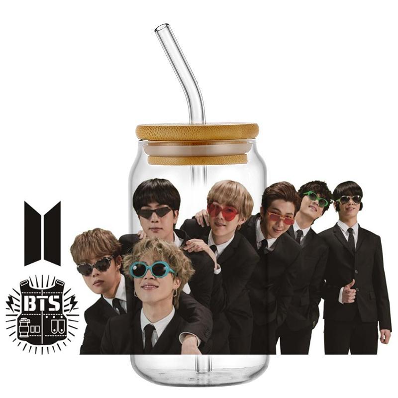 Popular Korean Oppa Groups Easy Peel Waterproof Party Diy Decals 3D Transfers Uvdtf Tumbler Stickers 16Oz Uv Dtf Cup Wraps