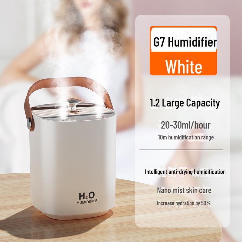 Silent Portable Double Spray Humidifier for Home and Office