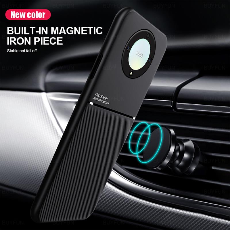 Magnetic Phone Case For Honor X9a 5G Matte Soft Silicone Frame Cover For Honor X9a x 9 a HonorX9a Shockproof Shell Coque 6.67in