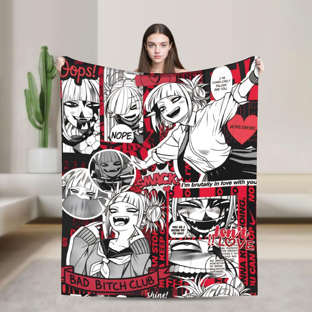 My Hero Academia Super Soft Blankets  Airplane Travel Plush Throw Blanket Aesthetic Couch Bed Flannel Bedspread Sofa Bed Cover