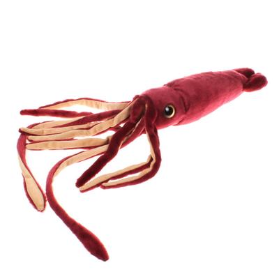 Burgunder Tiefsee-Tintenfisch-Plüschtiere, Simulation Krake, Krake, kreative Puppe, Wildtier-Kissen