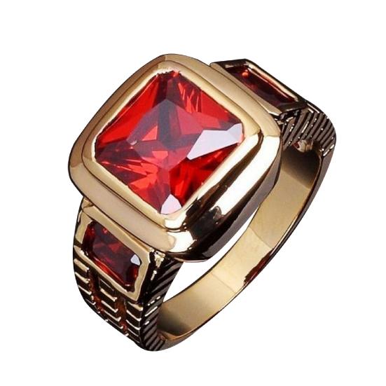 Modernus jubiliejaus žiedas kvadrato formos nerūdijančio plieno universalus