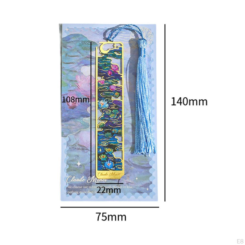 3 Pack Flower Bookmarks, Book Markers with Tassels, Accessories for Men And Women