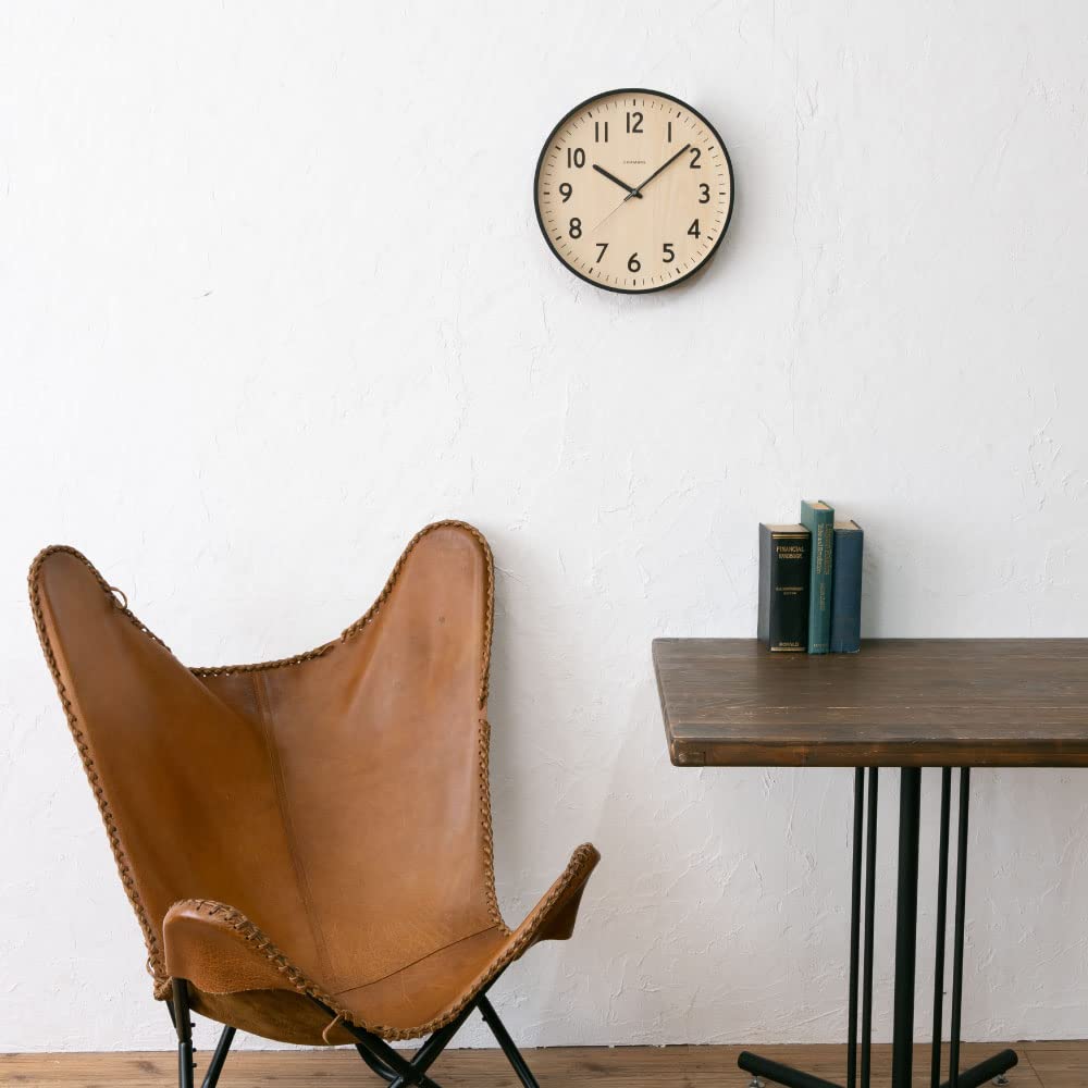 CHAMBRE SHAPELY CLOCK BLACK Clock CH-064BK Radio-controlled