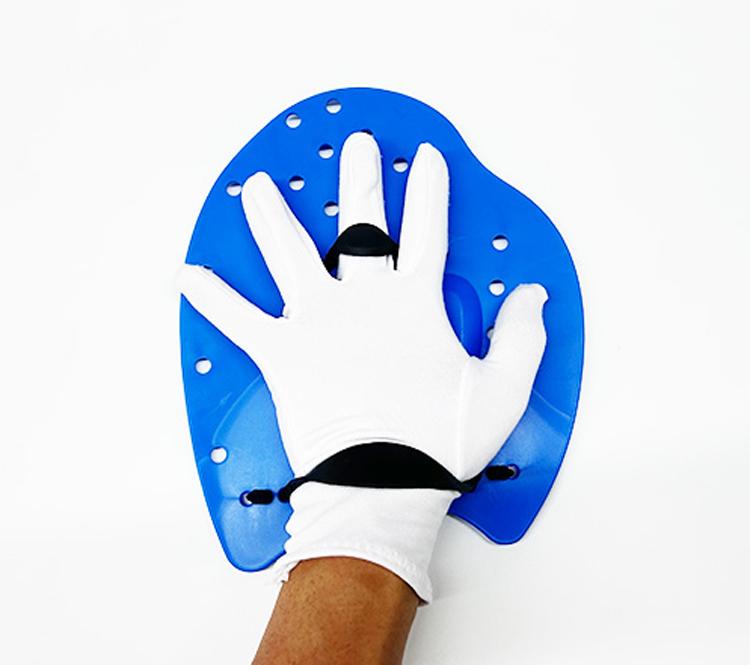 Ready to Ship S M L Three Sizes Swim Hand Fins Silicone Strap Swim Hand Paddles Mesh Bag Package