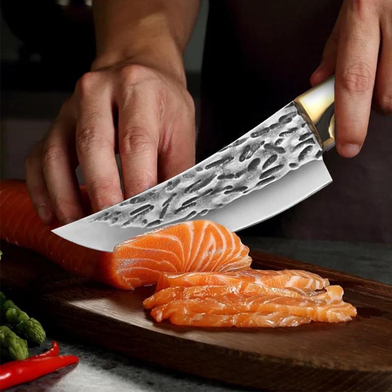 Handmade Kitchen Knife Stainless Steel Chef Knife Fillet Knife Meat Cleaver Boning Cooking Knife