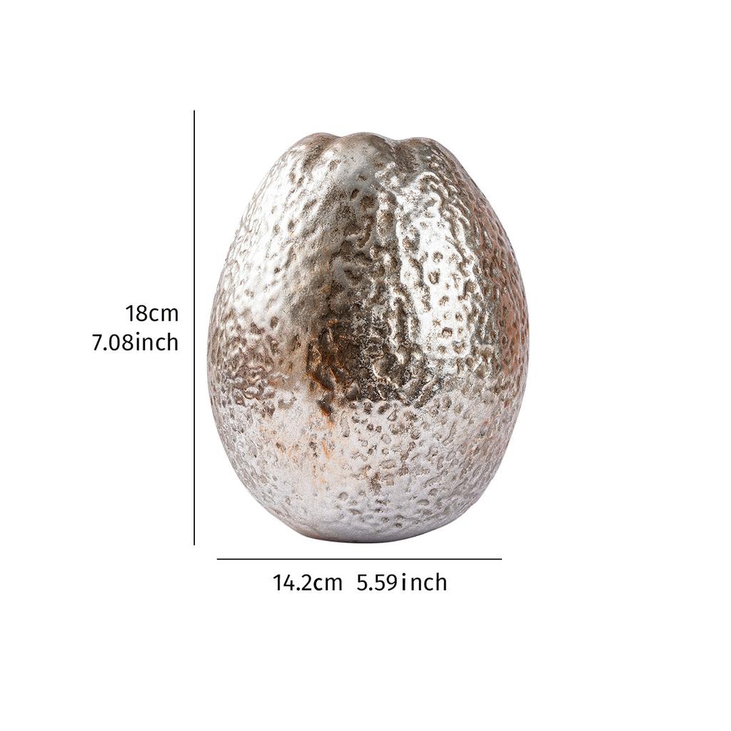 Ceramic Vase Golden Star Fruit Vase Simulated Fruit Ornaments Lemon Flowerpot Flower Arrangement Accessories Home Decoration