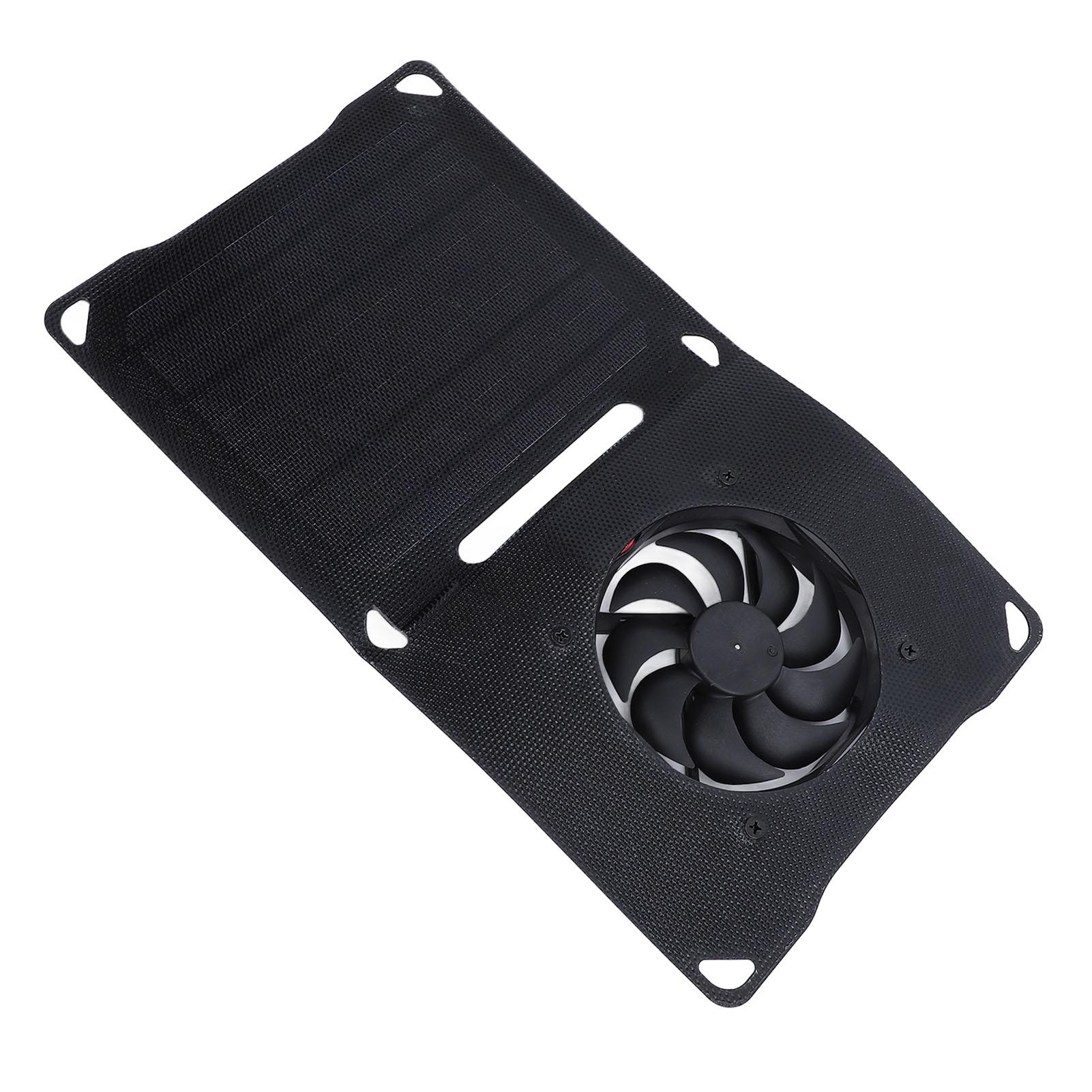 Solar Panel Fan Portable 10W Monocrystalline Silicon Solar Ventilation Fan for Greenhouse