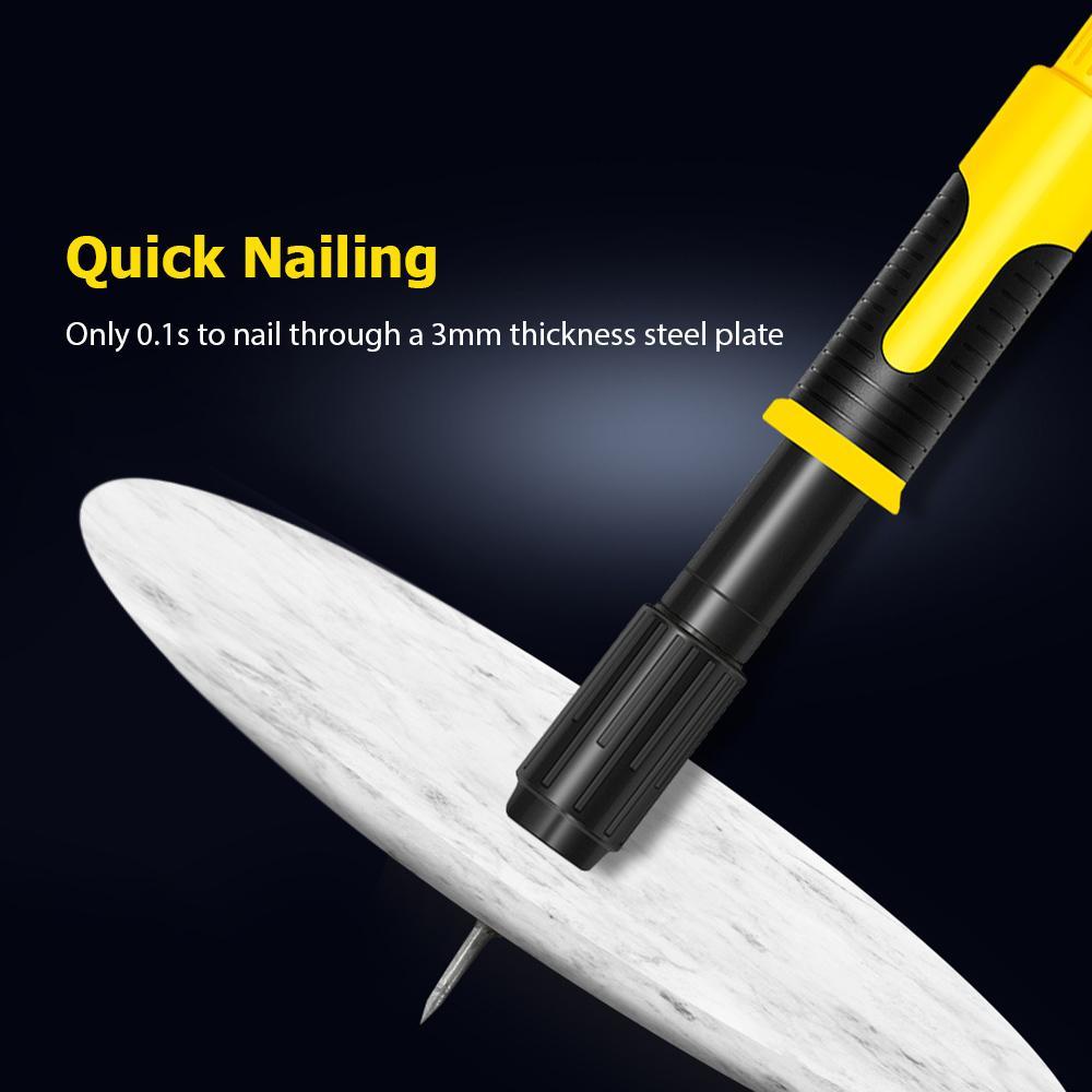 Nail Wall Fastening Tool Kit Portable Manual Nailing Gun Low Noise Steel Nail Shooting Machine for