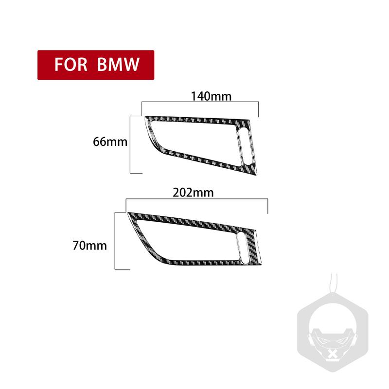 Real Carbon Fiber Car Accessories Dashboard Air Vents Cover Soft Sticker For BMW Z4 E89 2009 2010 2011 2012 2013 2014 2015 2016